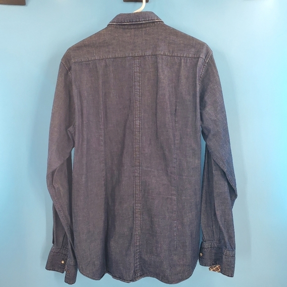 Poggianti 1958 denim pearl snap shirt 42/16.5 neck - Picture 13 of 13